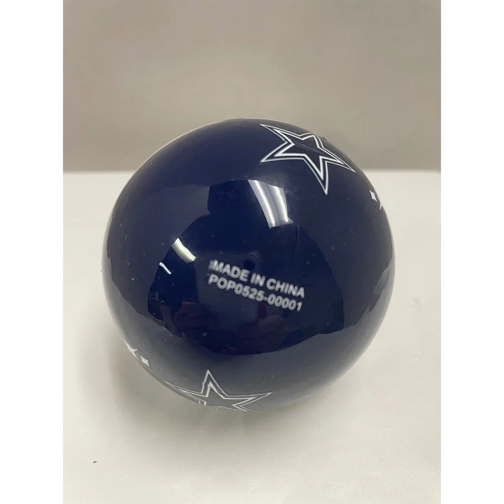 Dallas Cowboys NFL FOCO Glass Ball Christmas Ornament Navy Blue Silver 2025 1960